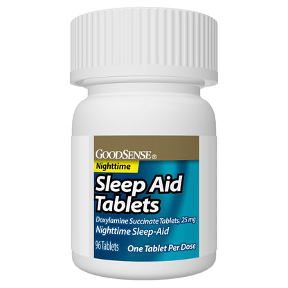 GoodSense Schlafhilfe Tabletten – Doxylaminsuccinat 25 mg, Einschlafhilfe für eine erholsame Nacht