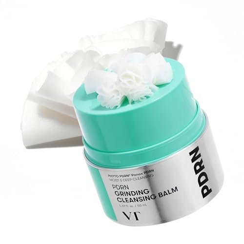 VT COSMETICS PDRN Grinding Cleansing Balm – Vegan Makeup Entferner & sanftes Peeling, 50 ml