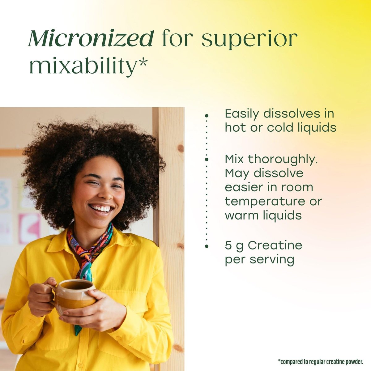 MegaFood Micronisiertes Kreatin-Monohydrat-Pulver – geschmacksneutrales Pre- & Post-Workout-Pulver für Männer & Frauen – kognitive & sportliche Leistungsunterstützung – NSF-zertifiziert für den Sport – 500 Gramm, 100 Portionen