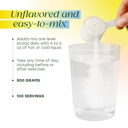 MegaFood Micronisiertes Kreatin-Monohydrat-Pulver – geschmacksneutrales Pre- & Post-Workout-Pulver für Männer & Frauen – kognitive & sportliche Leistungsunterstützung – NSF-zertifiziert für den Sport – 500 Gramm, 100 Portionen