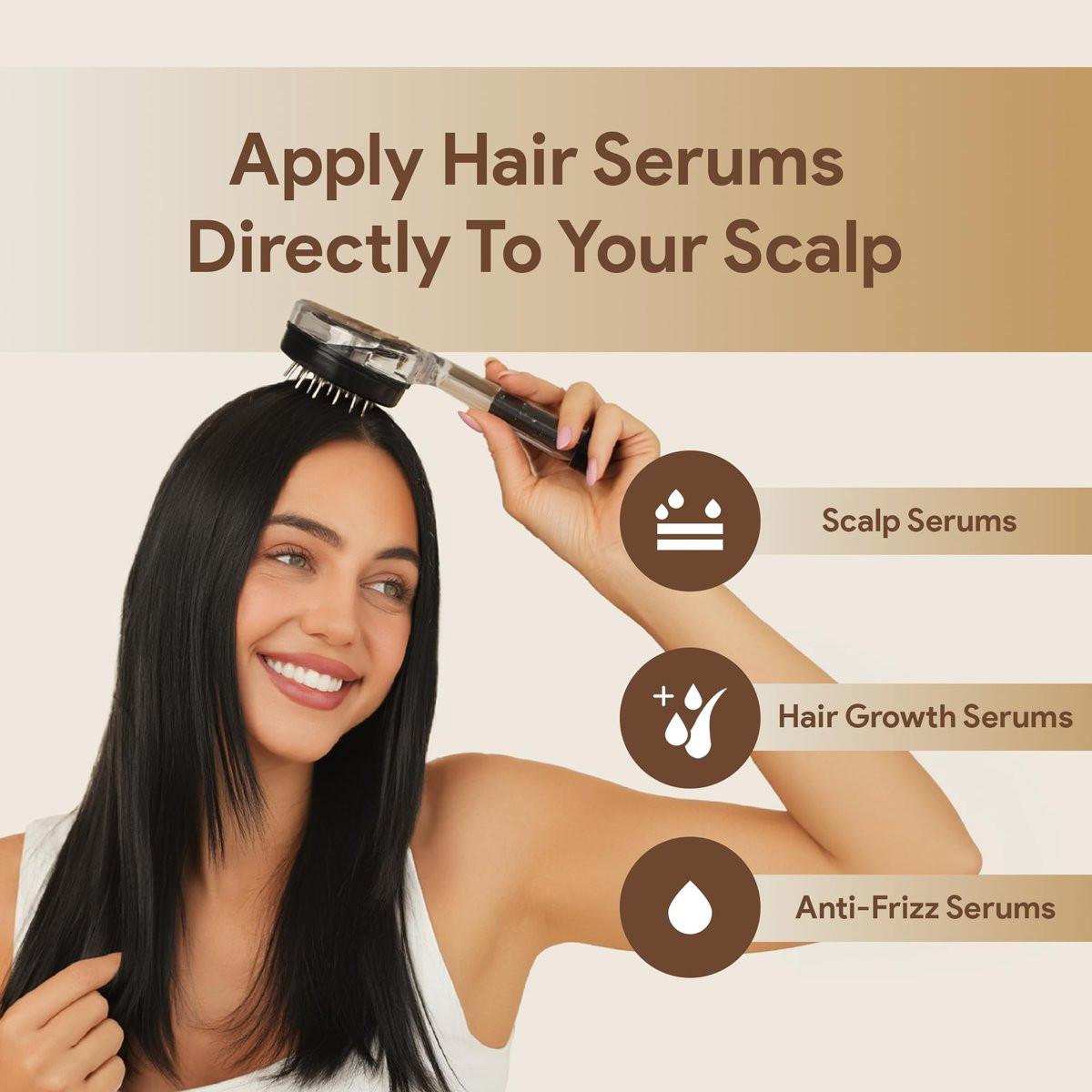 Massen-Haaröl-Applikator für Männer und Frauen – Einfach, sauber, präzise Kontrolle – Kopfhaut-Stimulator für gesundes Haarwachstum