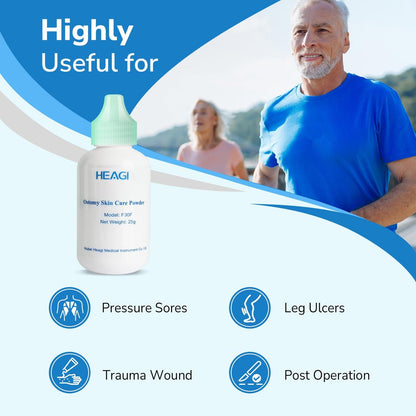 Heagimed Stoma-Puder – Hautschutzbarriere & Haftpuder für Stomaversorgung, 25 g