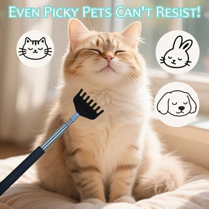 8-teiliges Geschenkset Retractable Rückenkratzer – Tragbares Metall-Massagegerät, Mehrfarbig für Männer, Frauen, Kinder & Haustiere – Ideal zu Vatertag, Valentinstag, Schulanfang