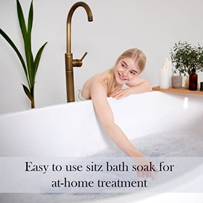 Aromasong Sitzbad Salz 2lb – Sitzbad für Hämorrhoiden & Wochenbettpflege – Totes Meer & Bittersalz mit Lavendel, Kamille & Teebaum – Natürliche Sitzbadesalze – Hergestellt in USA