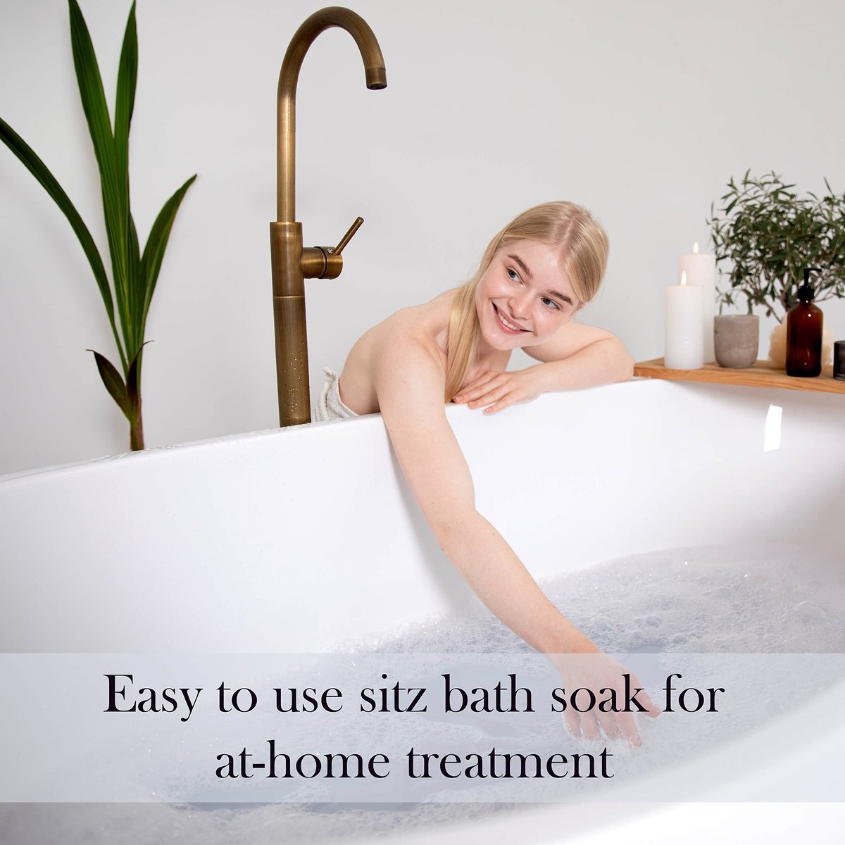 Aromasong Sitzbad Salz 2lb – Sitzbad für Hämorrhoiden & Wochenbettpflege – Totes Meer & Bittersalz mit Lavendel, Kamille & Teebaum – Natürliche Sitzbadesalze – Hergestellt in USA