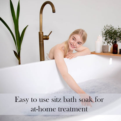 Aromasong Sitzbad Salz 2lb – Sitzbad für Hämorrhoiden & Wochenbettpflege – Totes Meer & Bittersalz mit Lavendel, Kamille & Teebaum – Natürliche Sitzbadesalze – Hergestellt in USA