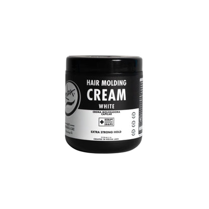 Rolda Weiße Modelliercreme für Männer – Lockendefinierende Haarstylingcreme mit mittelstarkem Halt, natürlichem Finish & mittlerem Glanz – Feuchtigkeitsspendend & Anti-Frizz – Alkohol- & Parabenfrei (500 ml)