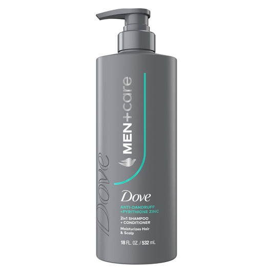 Dove Men+Care 2-in-1 Shampoo + Conditioner Schuppenschutz – Feuchtigkeitsspendend für Haar & Kopfhaut, mit Pyrithion-Zink, 532 ml