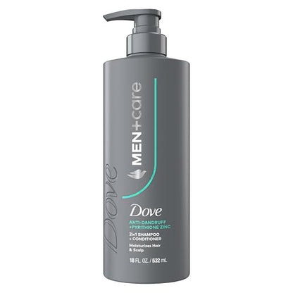 Dove Men+Care 2-in-1 Shampoo + Conditioner Schuppenschutz – Feuchtigkeitsspendend für Haar & Kopfhaut, mit Pyrithion-Zink, 532 ml