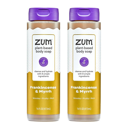 Zum Body Soap - Weihrauch & Myrrhe - 16 fl oz (2er-Pack) - Natürliche Flüssigseife