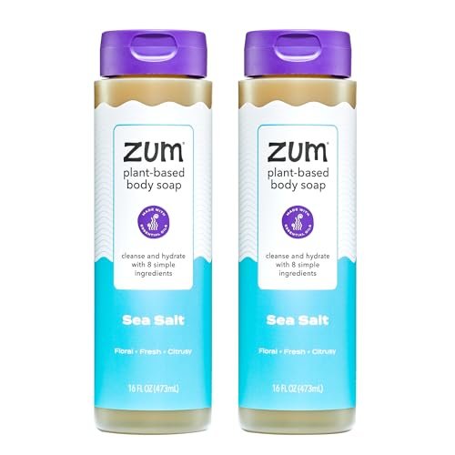Zum Körperseife - Meersalz - 16 fl oz (2er Pack) - Natürliche Flüssigseife mit ätherischen Ölen