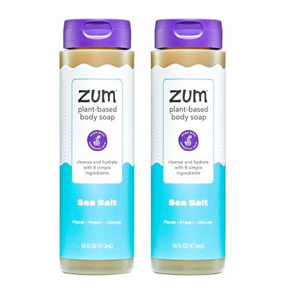 Zum Körperseife - Meersalz - 16 fl oz (2er Pack) - Natürliche Flüssigseife mit ätherischen Ölen
