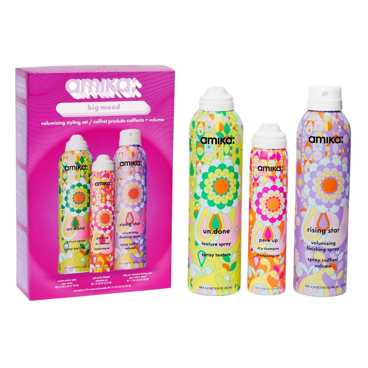 Amika Big Mood Volumizing Styling Set – Geschenkset für fühlbares Volumen und Textur