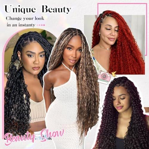 22 Zoll Deep Wave Human Braiding Hair für Boho Braids – 50g, 1 Bündel/Packung, Pink, 100% unverarbeitetes 12A Brazilian Virgin Human Hair Bulk, ohne Weben, nass & wellig lockige Extensions