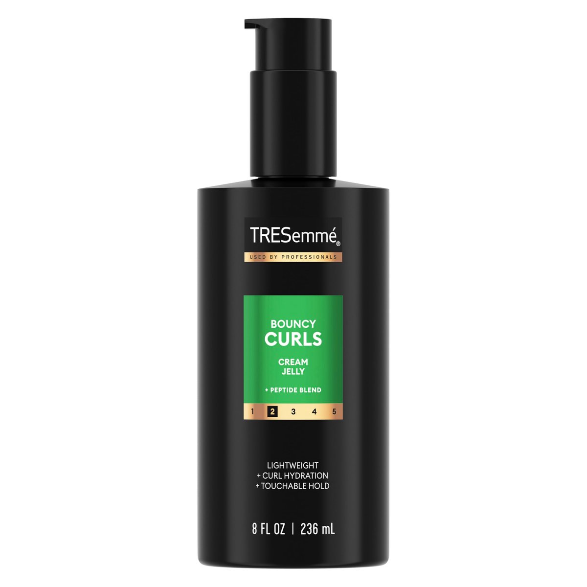 TRESemmé Styling Aid Bouncy Curls – Leichte Feuchtigkeit & griffiger Halt, mit Peptid-Mischung, 236 ml
