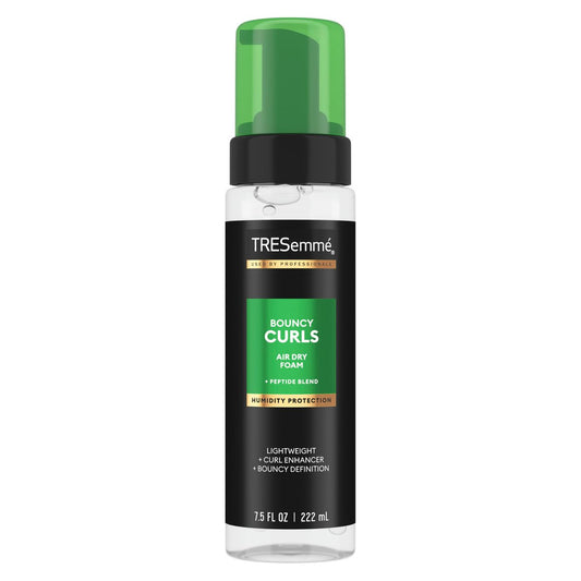 TRESemmé Air Dry Foam Locken Foam mit Feuchtigkeitsschutz, mit Peptid-Mischung, 222 ml