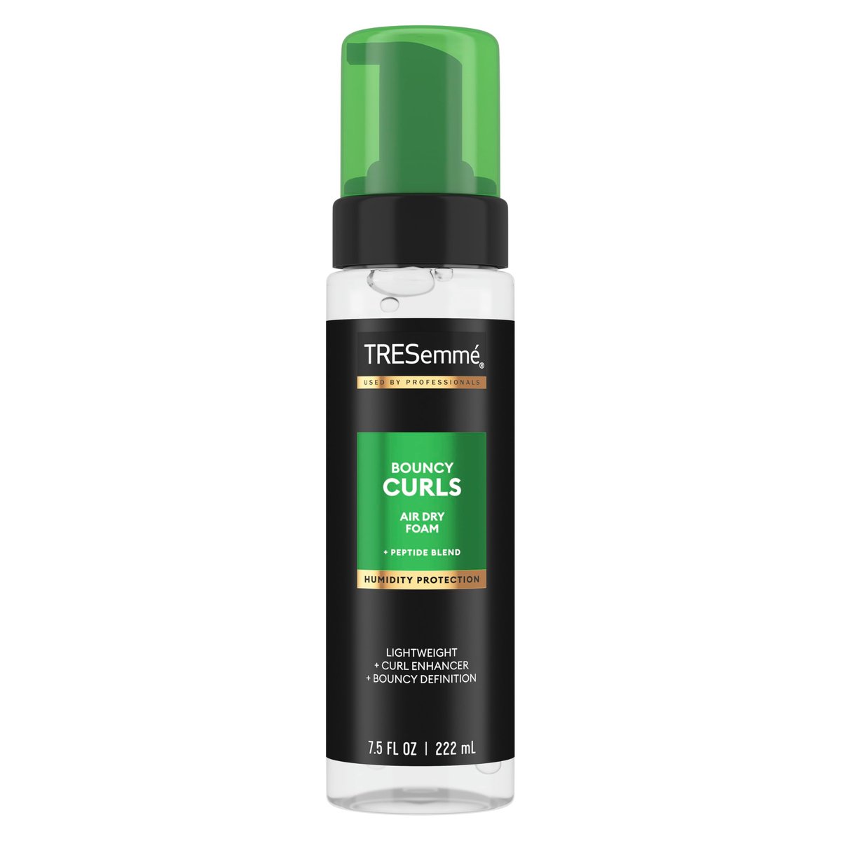 TRESemmé Air Dry Foam Locken Foam mit Feuchtigkeitsschutz, mit Peptid-Mischung, 222 ml