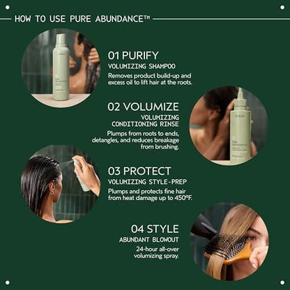 Aveda Pure Abundance Volumizing Conditioning Rinse | Leichter Volumen-Conditioner für feines Haar | Reduziert Haarbruch | Mit Jasmin, Pfefferminze, Palmarosa und Ylang Ylang | 150 ml