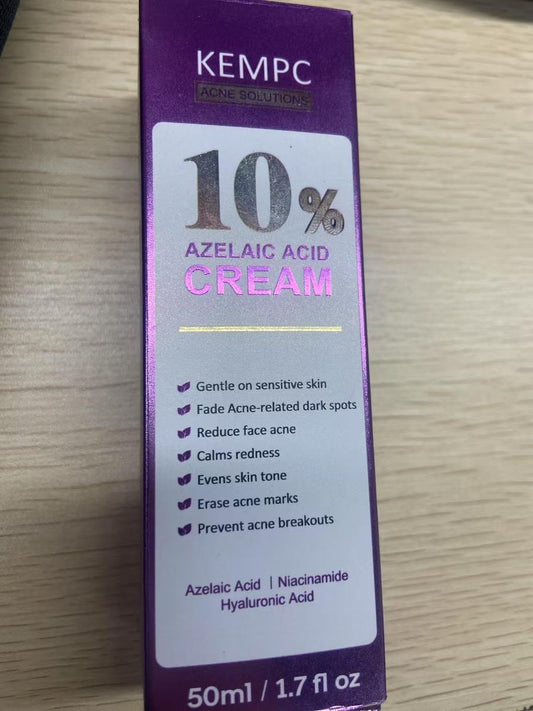 10% Azelainsäure Akne Behandlung für das Gesicht – Hormonelle/Zystische Akne Spot Treatment Creme | Rötungsreduzierende Akne Feuchtigkeitscreme für Rosacea & empfindliche, zu Akne neigende Haut | Jugendliche & Erwachsene, 1,7 oz