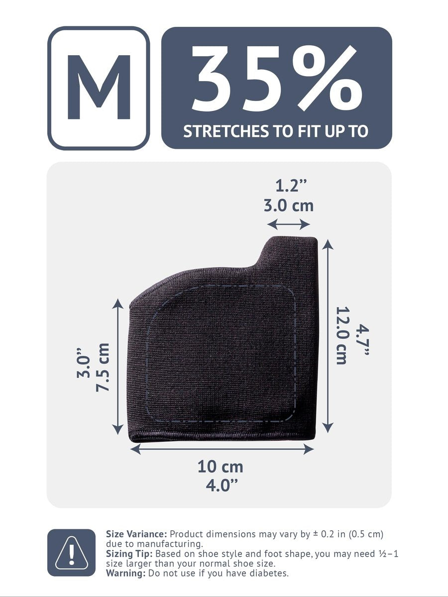 Brison Metatarsal-Pads Ball-of-Foot-Cushion für Damen und Herren - Gel-Fußpolster zur Schmerzlinderung bei Morton-Neurom, Metatarsalgie, Sesamoiditis, Hühneraugen - 1 Paar Schwarz Medium (M 10-13, W 11-14)