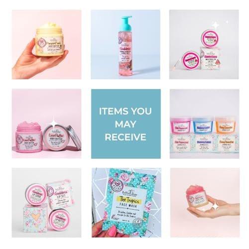 Bella & Bear Spa-Geschenkset für Mädchen & Teenager – Beauty Mystery Box im Wert von über 90 € – 10–12 Bade-, Körper- & Hautpflegeprodukte in voller Größe & Reisegröße – Geburtstags- & Weihnachtsgeschenk