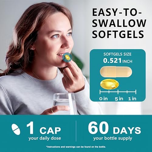 NAC Nahrungsergänzung - NAC Softgel-Kapseln für Antioxidans, Immunsystem, Atemwege, Lebergesundheit - Hochabsorbierbares NAC N-Acetylcystein 1200mg - Non-GMO, Glutenfrei, Vegan - 2-Monatsvorrat