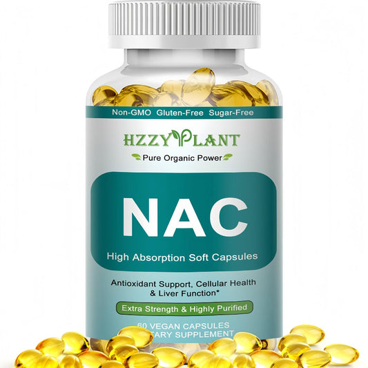 NAC Nahrungsergänzung - NAC Softgel-Kapseln für Antioxidans, Immunsystem, Atemwege, Lebergesundheit - Hochabsorbierbares NAC N-Acetylcystein 1200mg - Non-GMO, Glutenfrei, Vegan - 2-Monatsvorrat