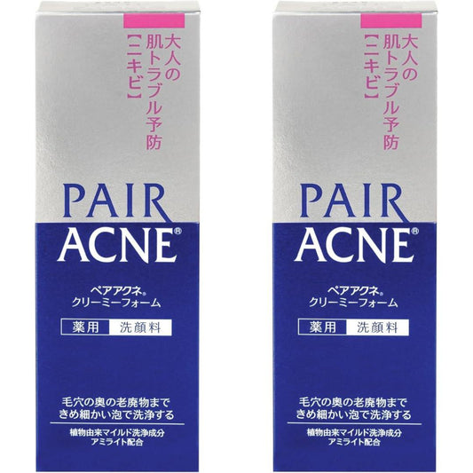 Ghibili Löwenpaar Anti-Akne Reinigungsschaum – Cremiger Gesichtsreiniger für Erwachsene, 2er-Pack (2x80g), japanische Gesichtsreinigung