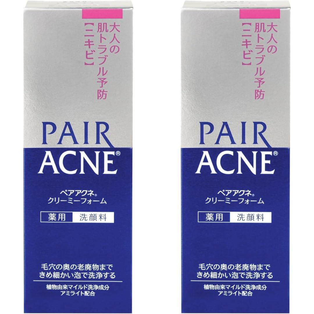 Ghibili Löwenpaar Anti-Akne Reinigungsschaum – Cremiger Gesichtsreiniger für Erwachsene, 2er-Pack (2x80g), japanische Gesichtsreinigung
