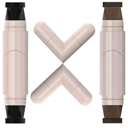 2er Set Gel Eyeliner Stift + Faltbarer Eyeliner Stempel für perfekte Flügel – wasserfest & wischfest für Anfänger