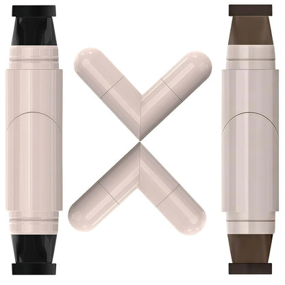 2er Set Gel Eyeliner Stift + Faltbarer Eyeliner Stempel für perfekte Flügel – wasserfest & wischfest für Anfänger