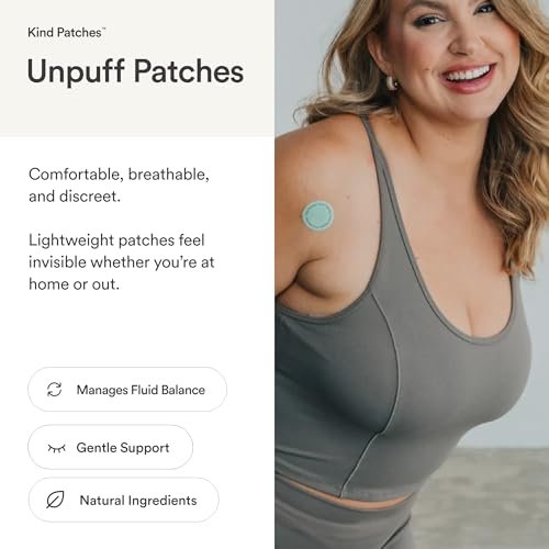 Kind Patches Unpuff Patches mit Löwenzahnwurzel, Fenchel, Artischocke, Ingwer und Kurkuma Extrakt – vegan – 30 Stück