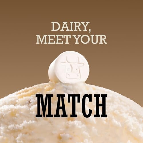 DairyPill Lactase Enzym 18.000 FCCs pro Tablette, 30 Stück – Lösung bei Laktoseintoleranz, praktisch, leicht zu schlucken, konservierungs- und glutenfrei, amerikanische Herstellung, nicht gentechnisch verändert