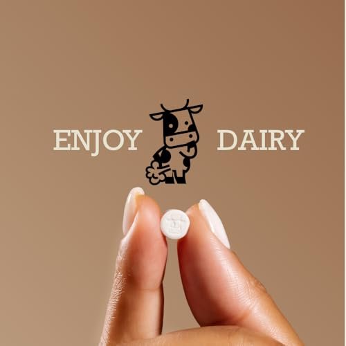 DairyPill Lactase Enzym 18.000 FCCs pro Tablette, 30 Stück – Lösung bei Laktoseintoleranz, praktisch, leicht zu schlucken, konservierungs- und glutenfrei, amerikanische Herstellung, nicht gentechnisch verändert