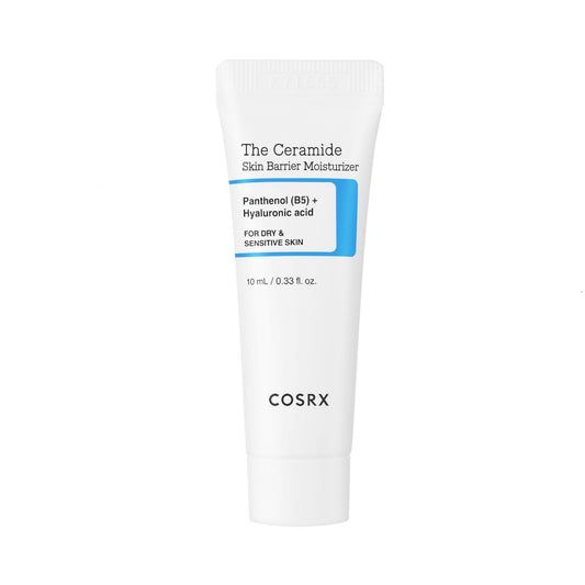 COSRX Mini Ceramide Skin Barrier Moisturizer mit 7 Ceramiden, Hyaluronsäure & Panthenol – 0,34 fl.oz. Koreanische Hautpflege für alle Hauttypen