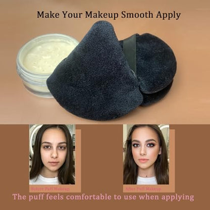 16 Stück Dreieckige Puderquasten Make-up Schwamm – Set Puderpuff für loses Puder, Foundation Make-up Schwamm