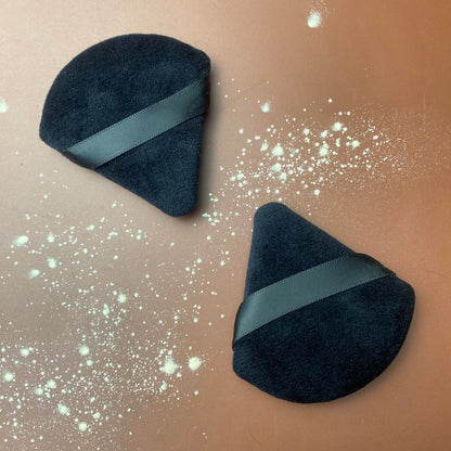 16 Stück Dreieckige Puderquasten Make-up Schwamm – Set Puderpuff für loses Puder, Foundation Make-up Schwamm