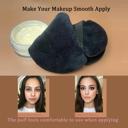 16 Stück Dreieckige Puderquasten Make-up Schwamm – Set Puderpuff für loses Puder, Foundation Make-up Schwamm