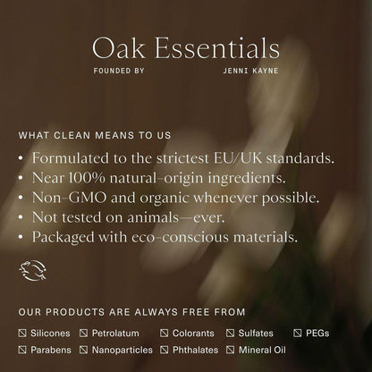 Oak Essentials Conditioning Lip Balm – Ultra-feuchtigkeitsspendender Lippenbalsam mit Sheabutter und Arganöl für trockene, rissige Lippen – Klarer, dewy Glanz, 3,6 g