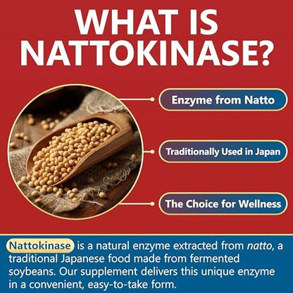 Kwala Nutrition Nattokinase Kapseln – 4.000 FU pro Portion – Vegan, Nicht-GVO, Glutenfrei – 60 Kapseln (30-Tage-Vorrat)
