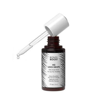 BondiBoost HG Lock Drops Tägliches Haar Serum für Frauen – Nicht fettend, reduziert Haarausfall, stimuliert die Kopfhaut, unterstützt volleres und dichteres Haar – Vegan, farbsicher, leicht für alle Haartypen und -texturen