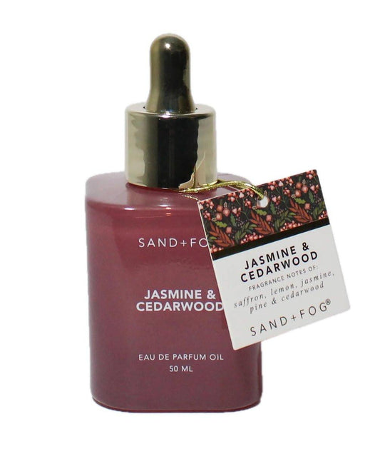 Sand + Fog Jasmine & Cedarwood Eau de Parfum Oil – 1,7 oz mit Pipettenflasche
