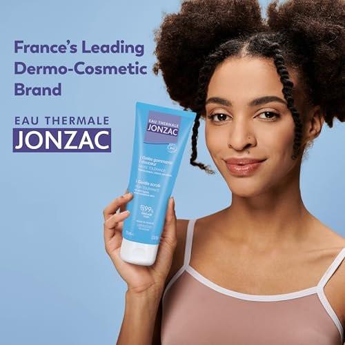 Eau Thermale Jonzac Bio Sanftes Gesichtspeeling mit Perlit-Perlen – Sanfte Reinigung für einen strahlenden Teint – Geeignet für empfindliche Haut – Dermatologisch getestet – Vegane Formel – 75 ml