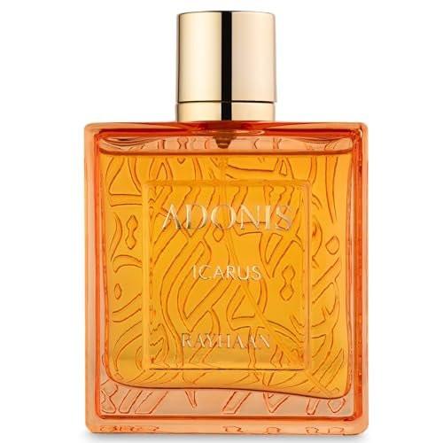 Rayhaan Adonis Icarus Eau de Parfum für Herren – Citrus, Würzig, Holz, Amber – 100 ml Lang anhaltender Duft