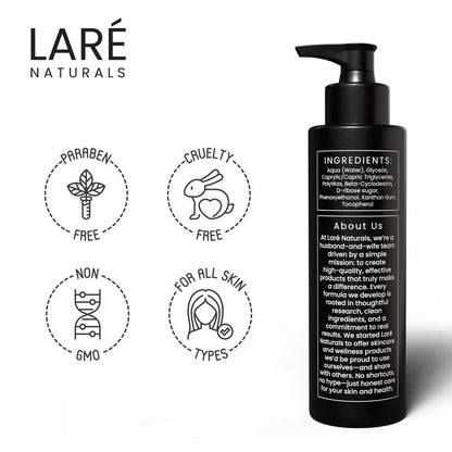 Laré Naturals Ribose Sugar for Skin – D-Ribose Creme – Feuchtigkeitscreme für Hände – Leichte Pflege mit D-Ribose & Vitamin E – 240 ml – Duftneutral