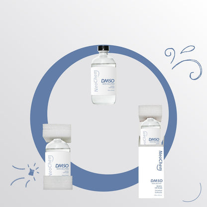 NeoChem Dimethyl Sulfoxid (DMSO) 99,95 % rein flüssig | 8 oz. DMSO unverdünnt | Geruchslos, in hochwertiger Glasflasche