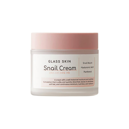 DEARBOO Glass Skin Snail Cream, 80 ml – Leichte, feuchtigkeitsspendende Gesichtscreme mit Schneckenschleim für einen glatten, strahlenden Teint