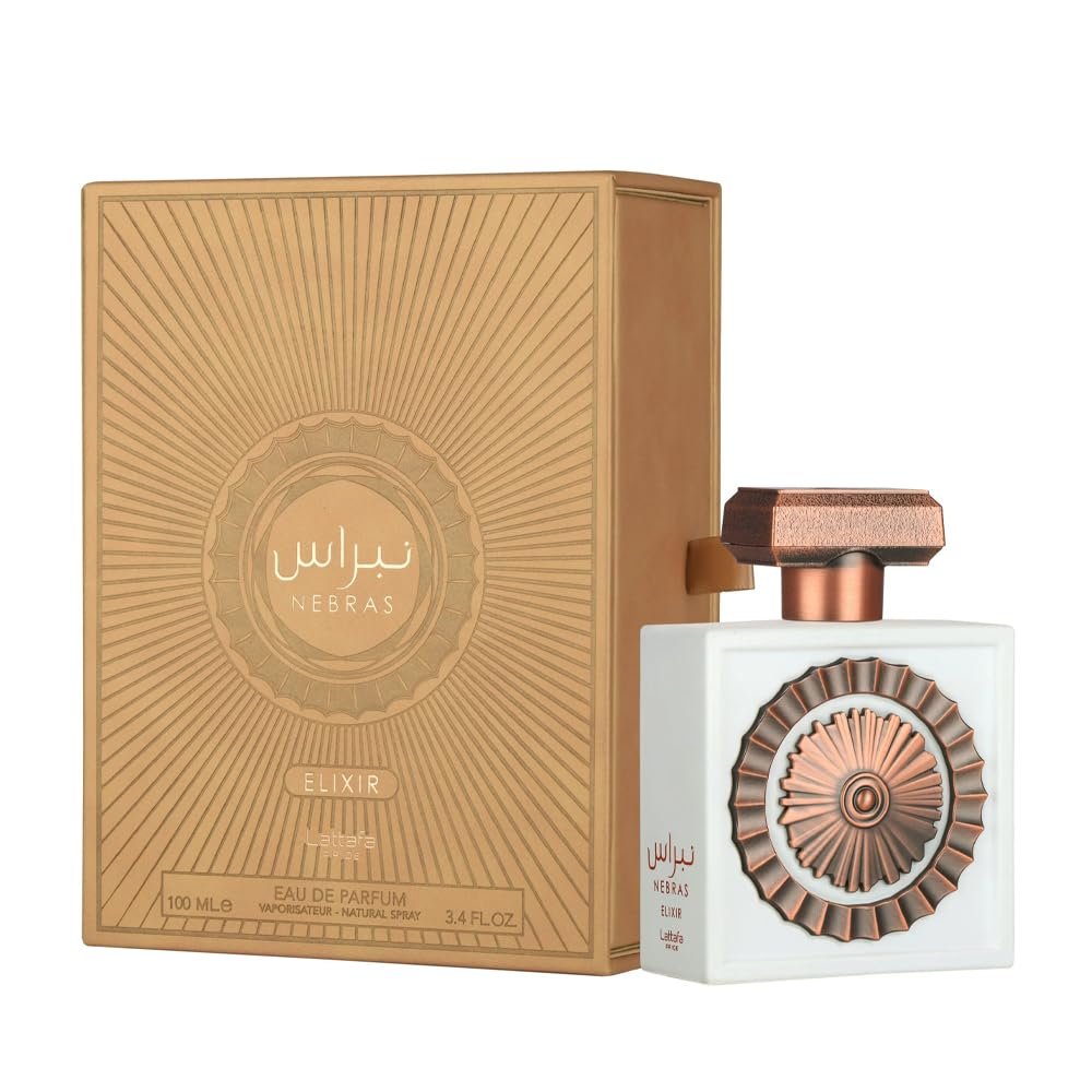 Lattafa Pride Nebras Elixir EDP 100 ml – Süß-cremiger Gourmand-Duft für Sie & Ihn | Vanille, Moschus & Zuckerrohr