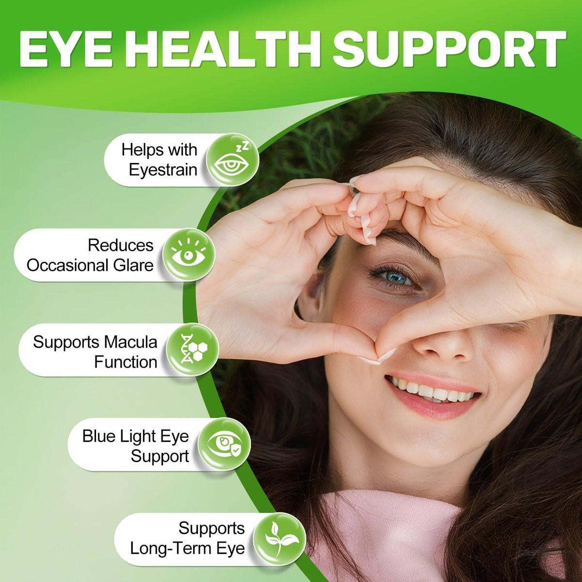 Lutein & Zeaxanthin Kapseln – Augen-Vitamine mit Omega-3 für Sehkraft & Augengesundheit, 150 Softgels