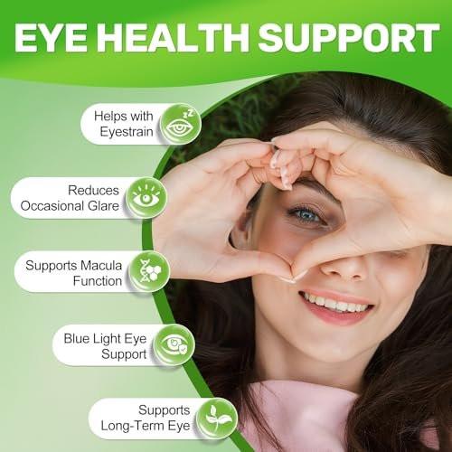 Lutein & Zeaxanthin Kapseln – Augen-Vitamine mit Omega-3 für Sehkraft & Augengesundheit, 150 Softgels
